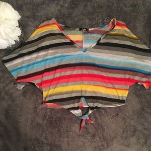 Multi color crop top